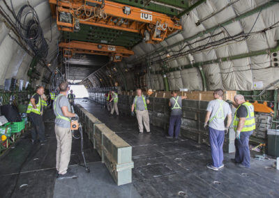 Preparing to receive the helicopters