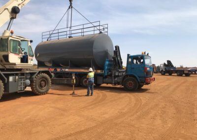 USAF Fuel Station Construction Tank Loading