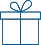 thin gift box icon thin gift box icon